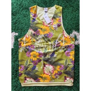 Puma Hoops Dunked in Florals Reversible Basketball Jersey Pistachio 630906-01 L